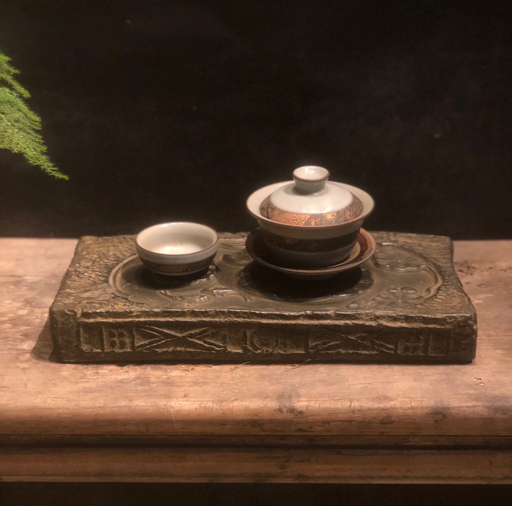 Lotus Tea Table, Wabi Sabi Style, Tea Table Decor, ZenCarve Art, Chinese Home Decoration